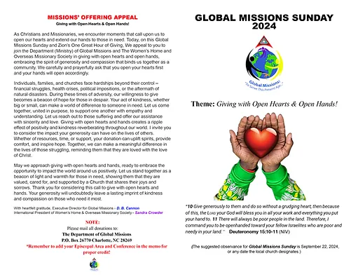 GLOBAL MISSIONS PROGRAM 2024 Final PDF-1 GLOBAL MISSIONS PROGRAM 2024 Final PDF-1