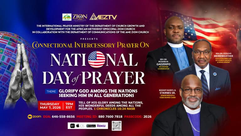 Connectional Intercessory Prayer On: National Day of Prayer
